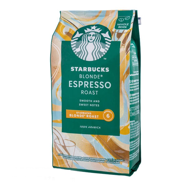 دانه قهوه استارباکس-بلوند اسپرسو -تاریخ 2025/04/26-وزن 200 گرم